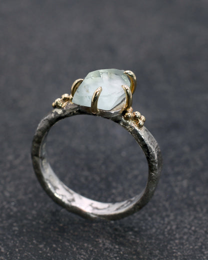 Aquamarine Forest Treasure Ring