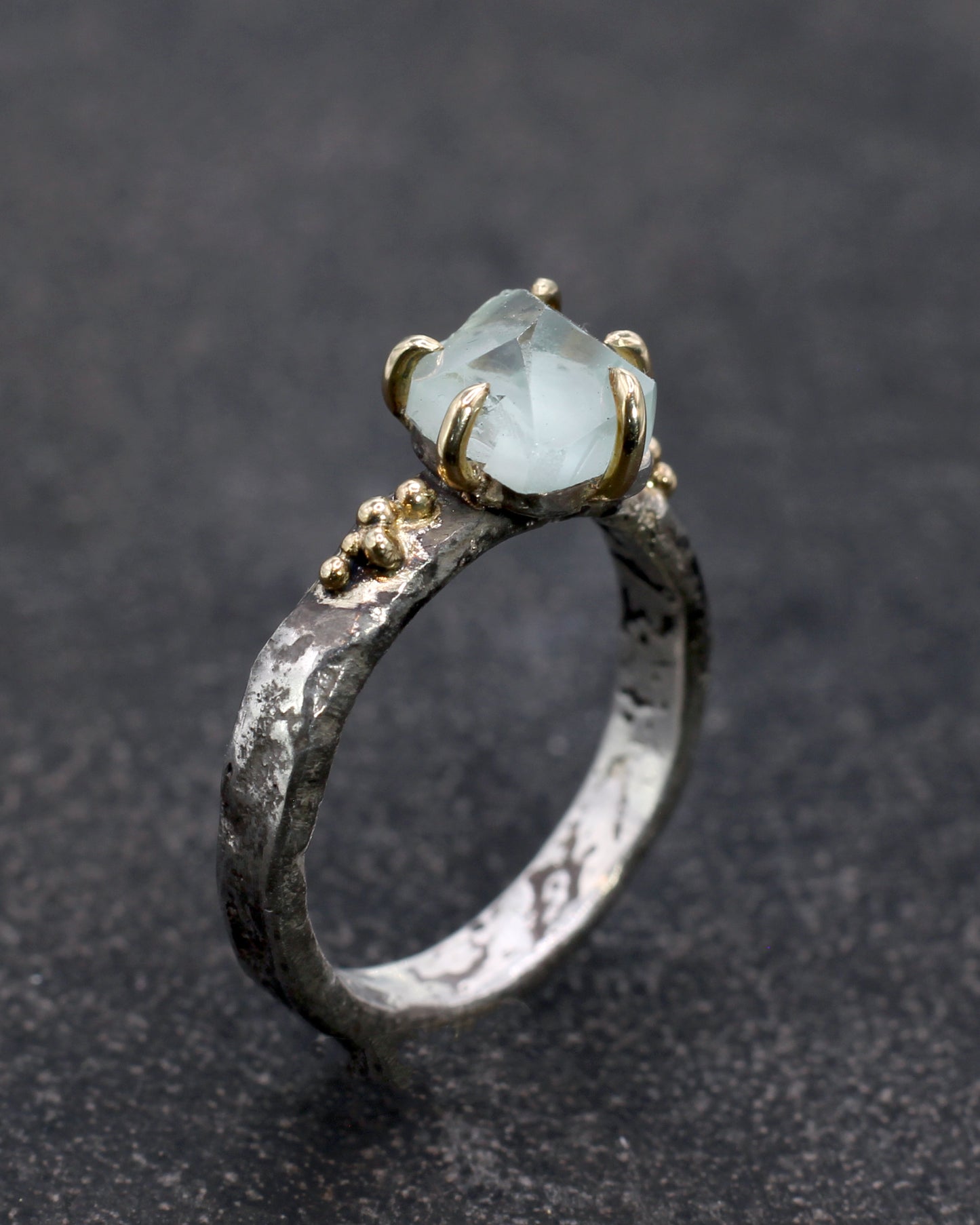 Aquamarine Forest Treasure Ring