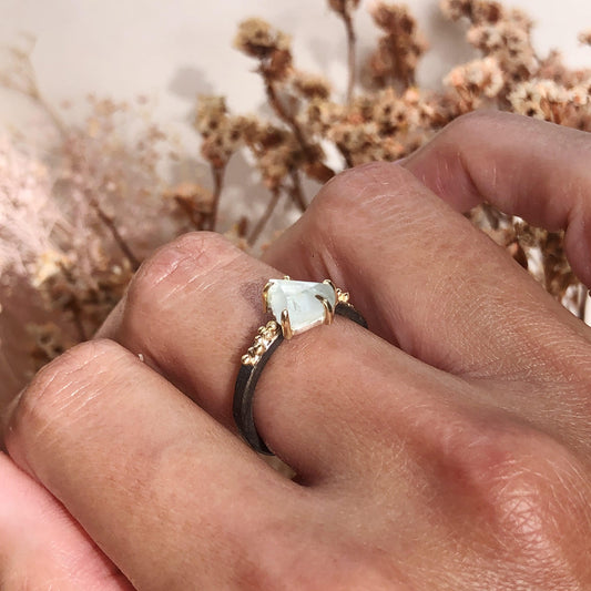 Aquamarine Stone Ring