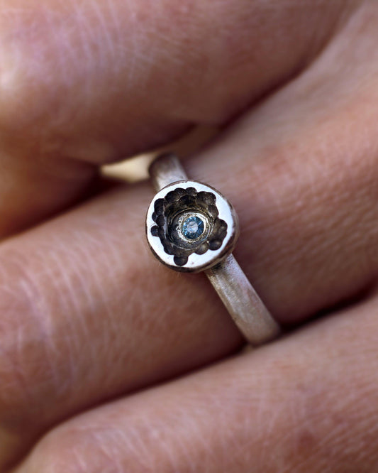 Her Hidden Island - sapphire ring