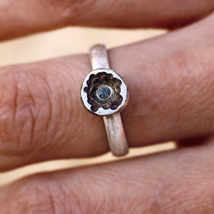 Her Hidden Island - sapphire ring