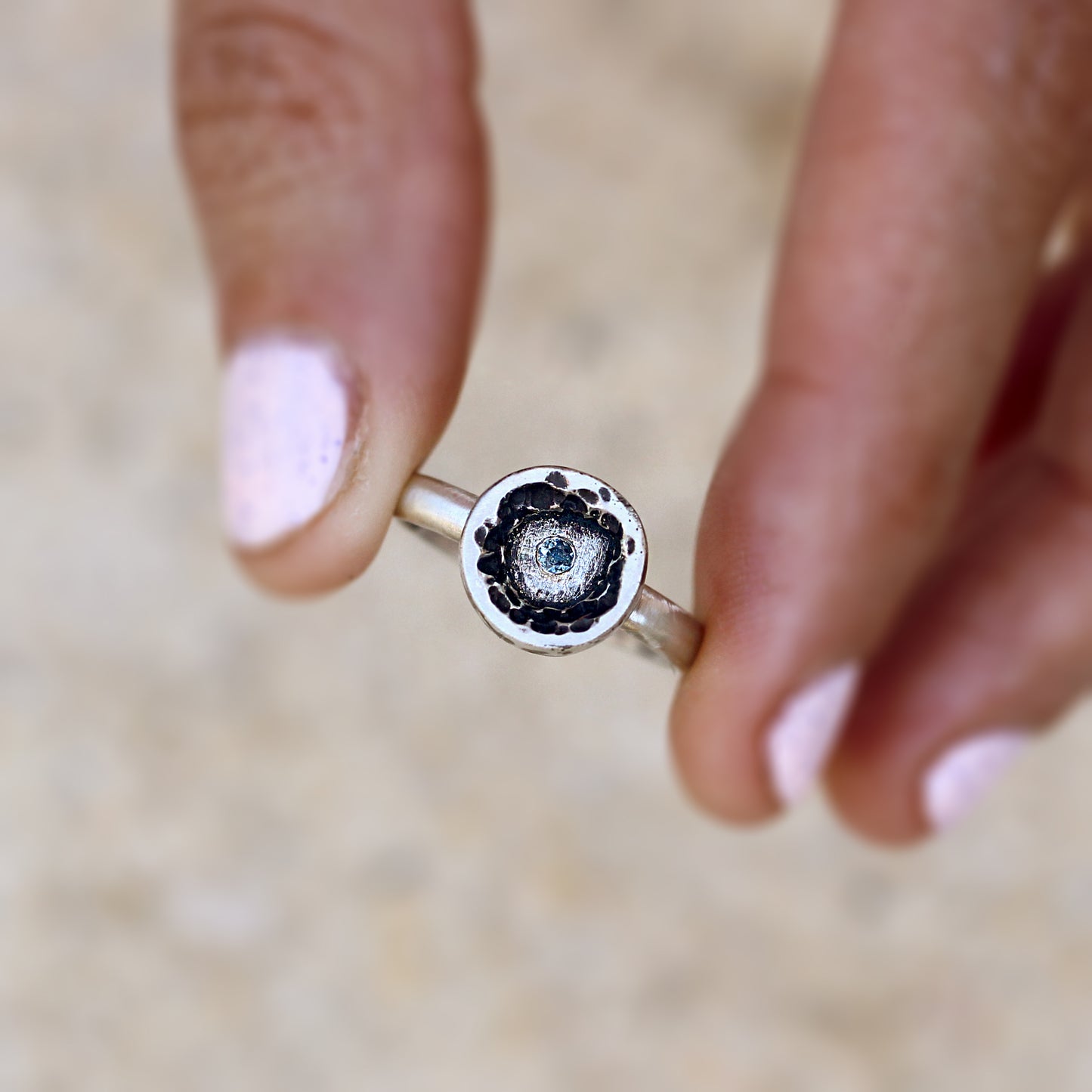 Her Hidden Island - sapphire ring