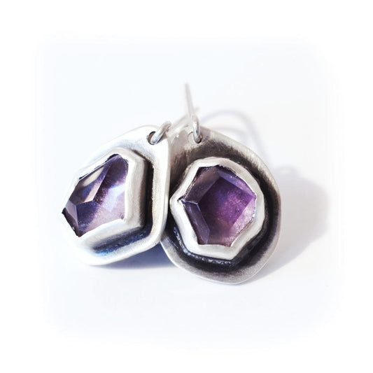 Amethyst drop earrings