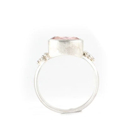 Her Ring - Oval Lab Grown Morganite Ring