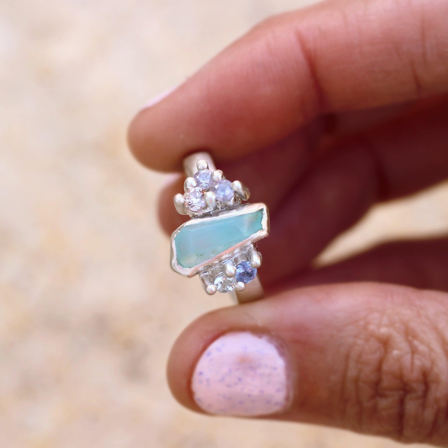 Mermaid's Treasure - Peruvian opal ring