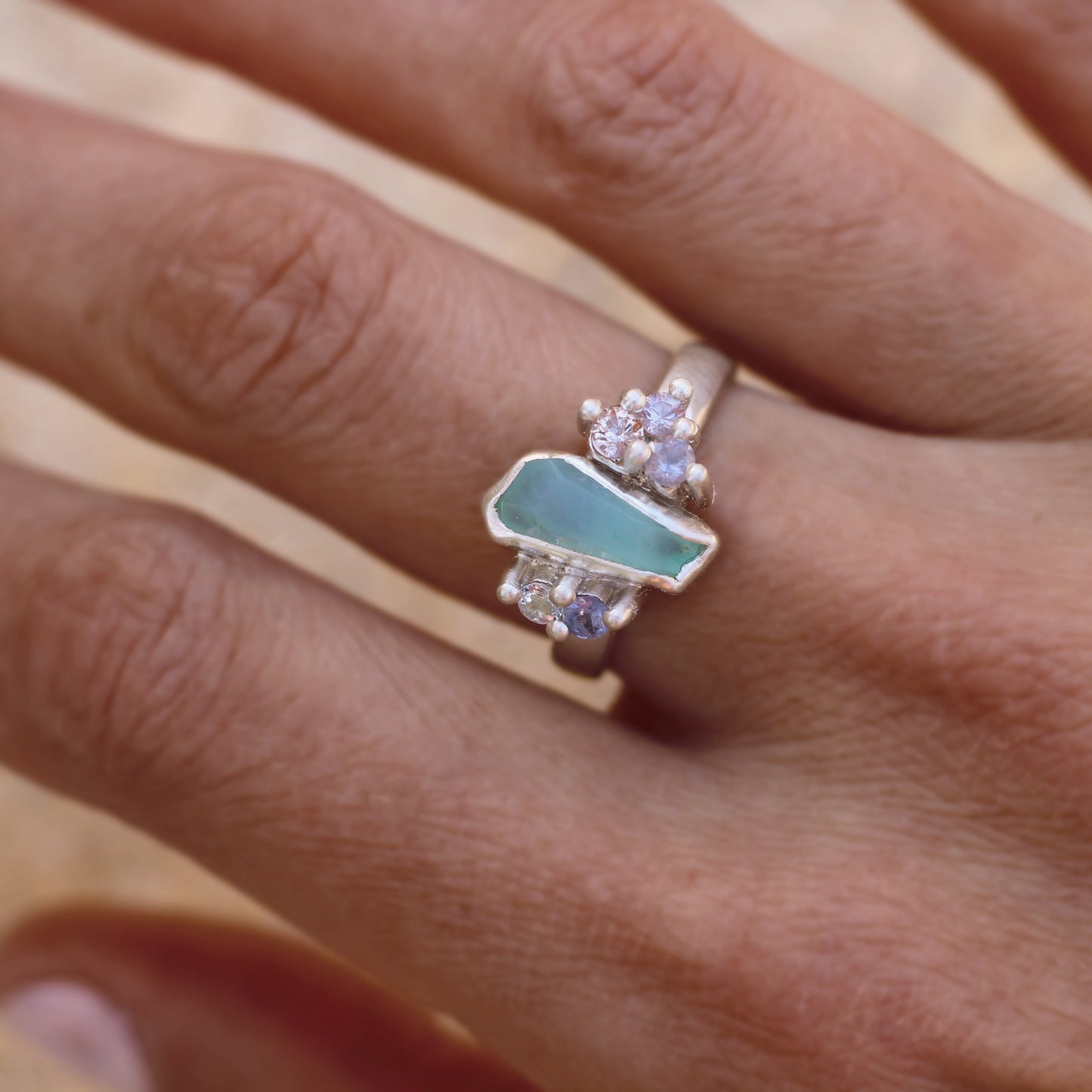 Mermaid's Treasure - Peruvian opal ring