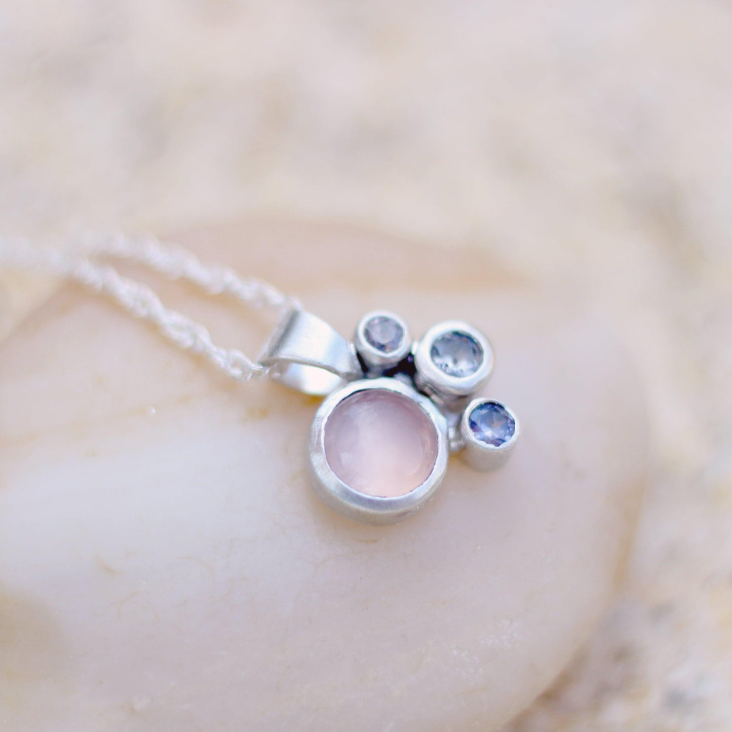 Siren's Lullaby Necklace - Rose Quartz