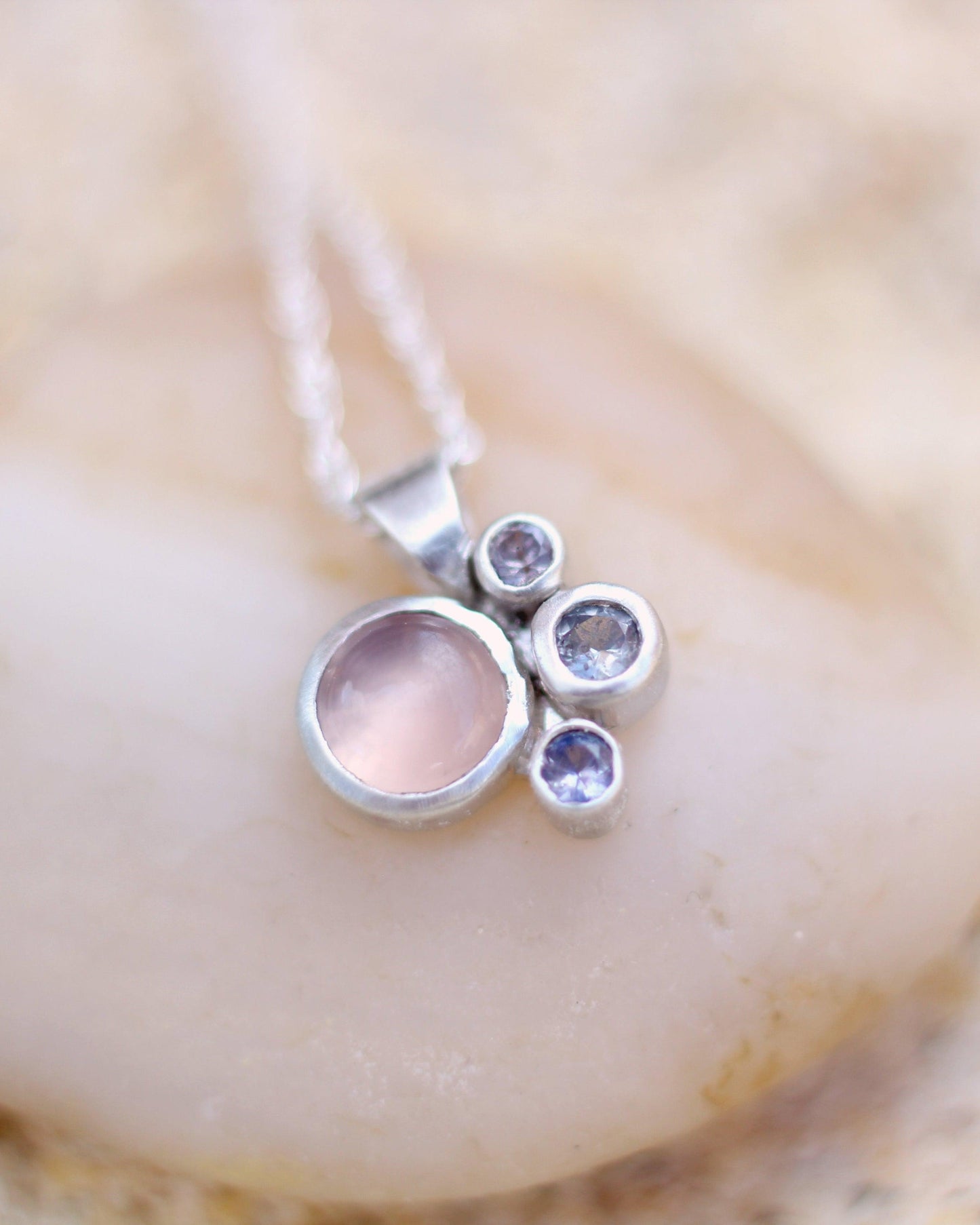 Siren's Lullaby Necklace - Rose Quartz